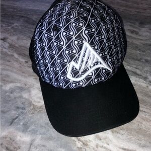 Black and White Patterned Cap